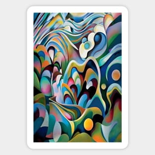 Color Ripples Sticker